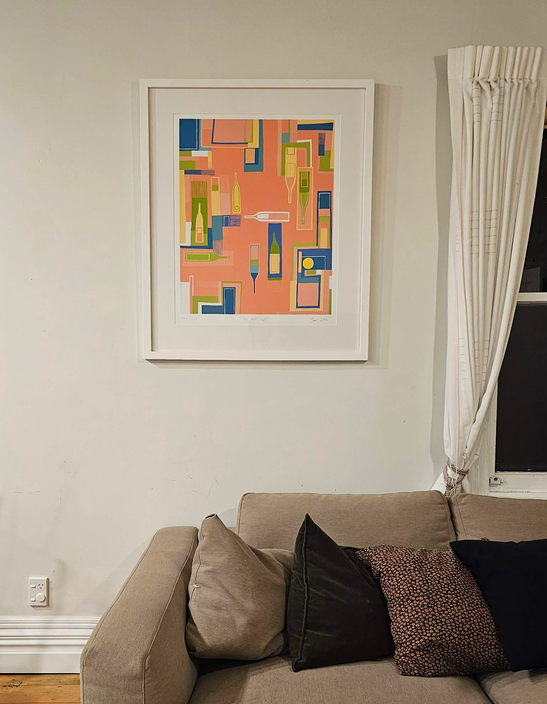 My 1950s Cool is a limited edition screen print exploring retro aesthetics through controlled colour and cinematic restraint.