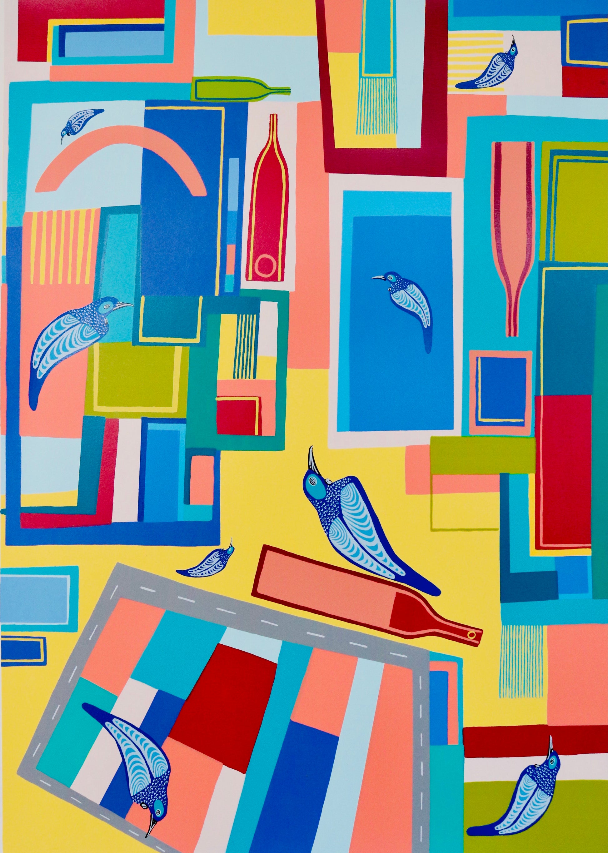 Santa Monica Tui contrasts urban modernism with native presence, pairing architectural precision with the bold silhouette of the tui bird.