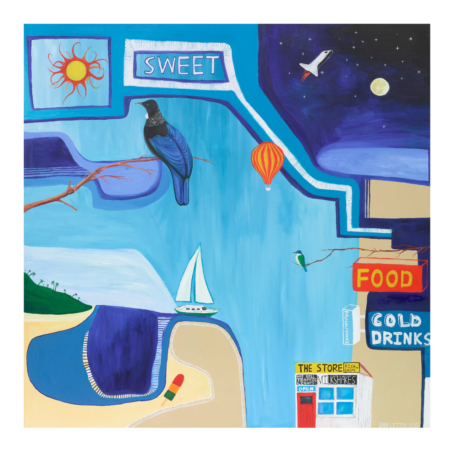 Sweet Food Cold Drinks - Giclee Print
